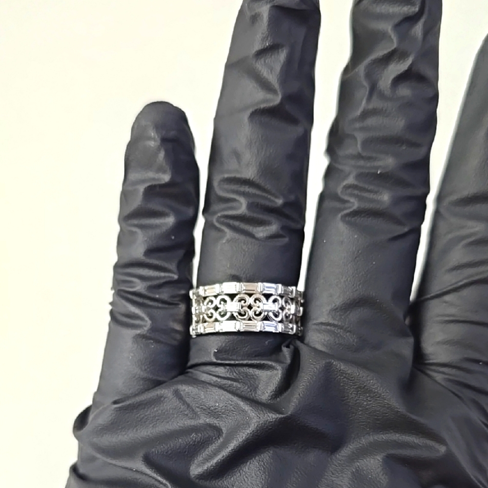 Sterling Silver 925 Elegant Silver Filigree Ring